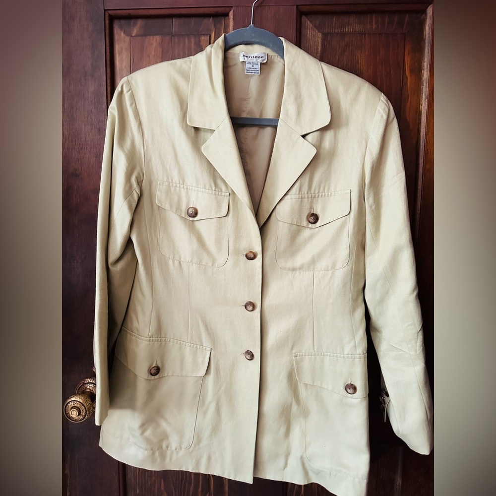 Silk / cotton vintage-look blazer